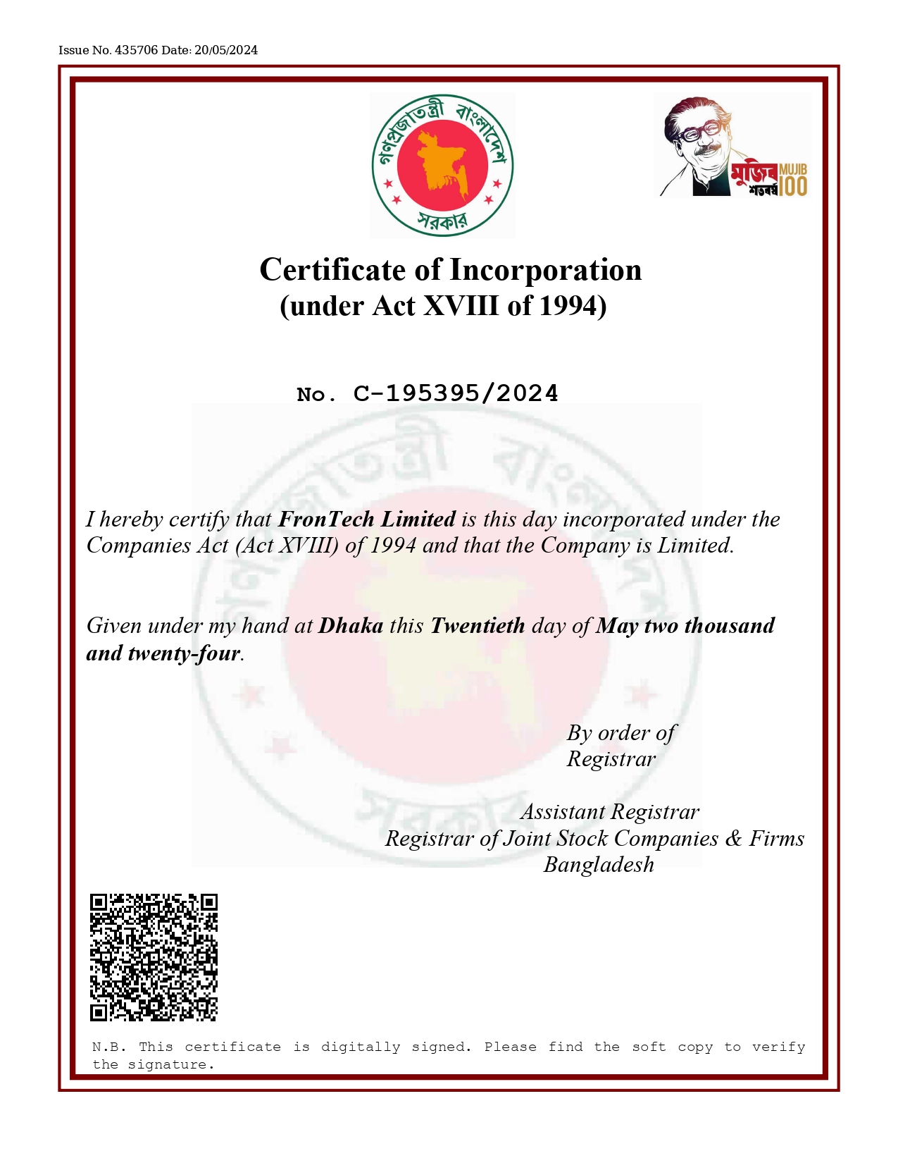 Certificate of Incorporation_FronTech Limited_page-0001
